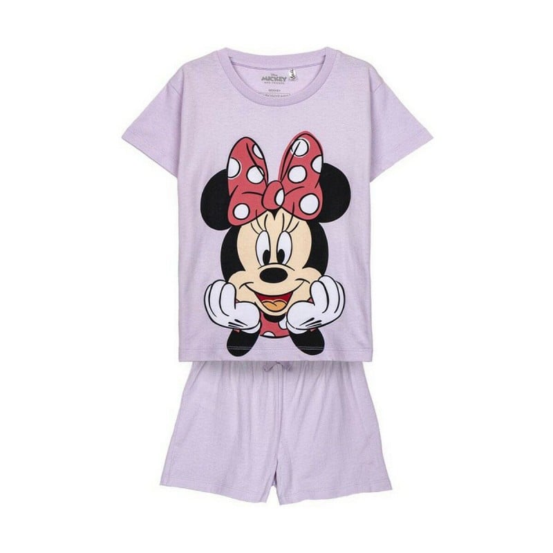 Schlafanzug Für Kinder Minnie Mouse Lila