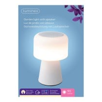 LED Lamp with Bluetooth Speaker and Wireless Charger Lumineo 894417 White Rechargeable