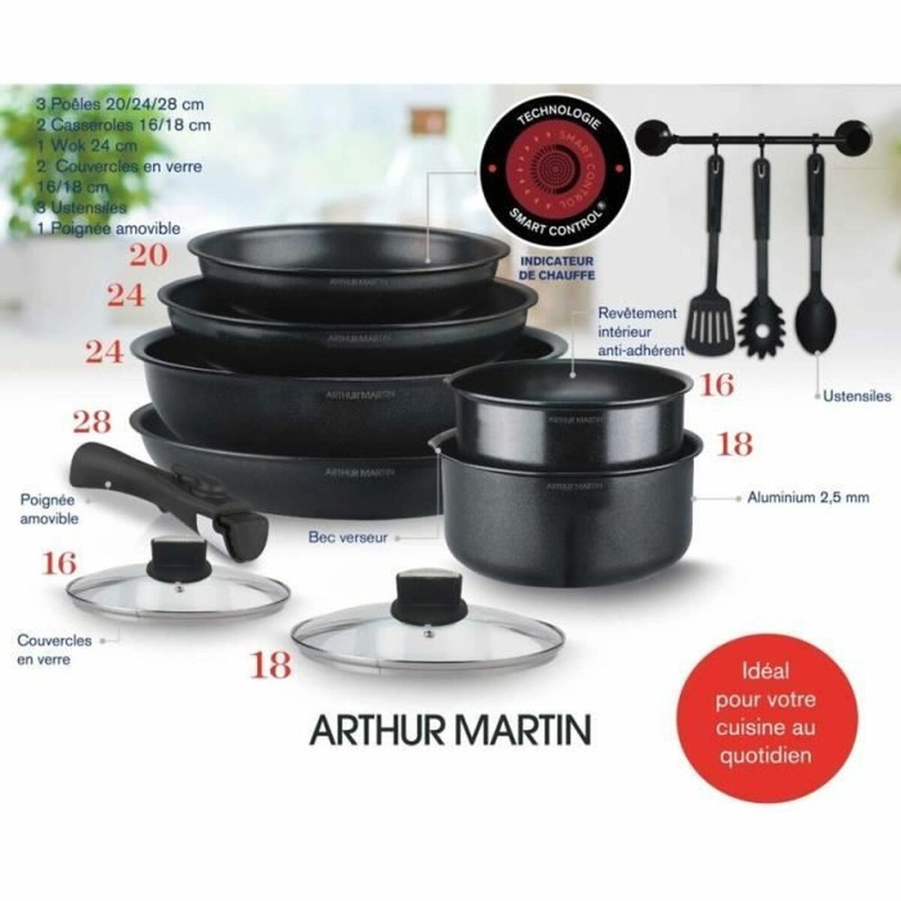 Cookware Arthur Martin AM268B 12 Pieces