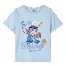 Kurzarm-T-Shirt für Kinder Stitch Hellblau