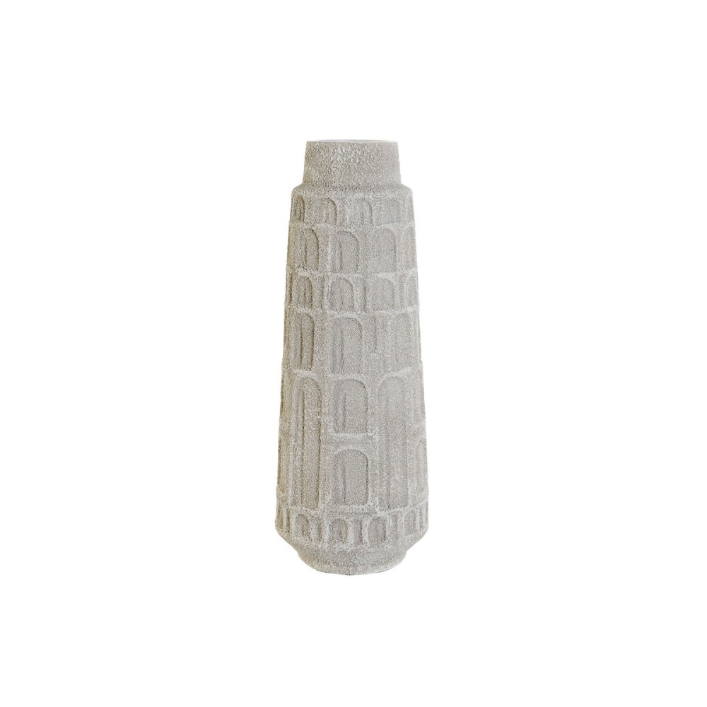 Vase Home ESPRIT Blanc Résine 15 x 15 x 41 cm
