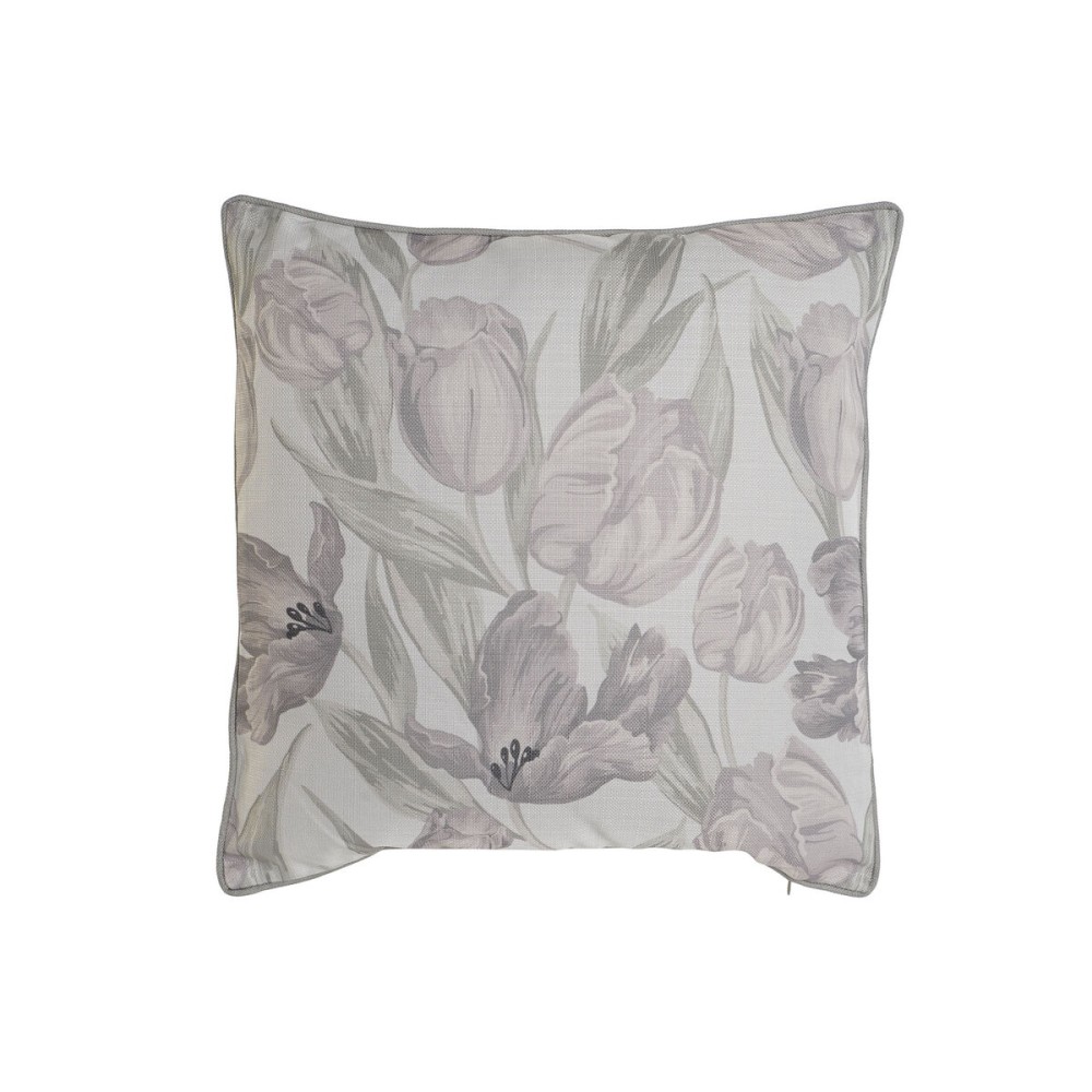 Cushion Home ESPRIT Printed Tulip 45 x 10 x 45 cm