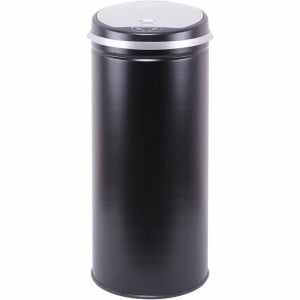 Waste bin Kitchen Move Black Stainless steel Plastic