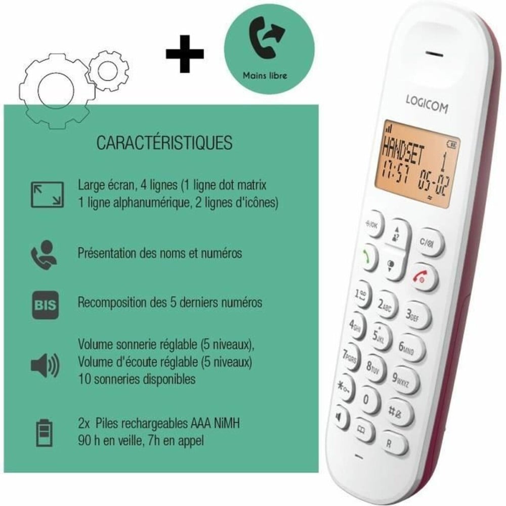 Téléphone fixe Logicom DECT ILOA 150 SOLO