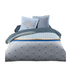 Nordic cover HOME LINGE PASSION Blue White Double bed 240 x 260 cm