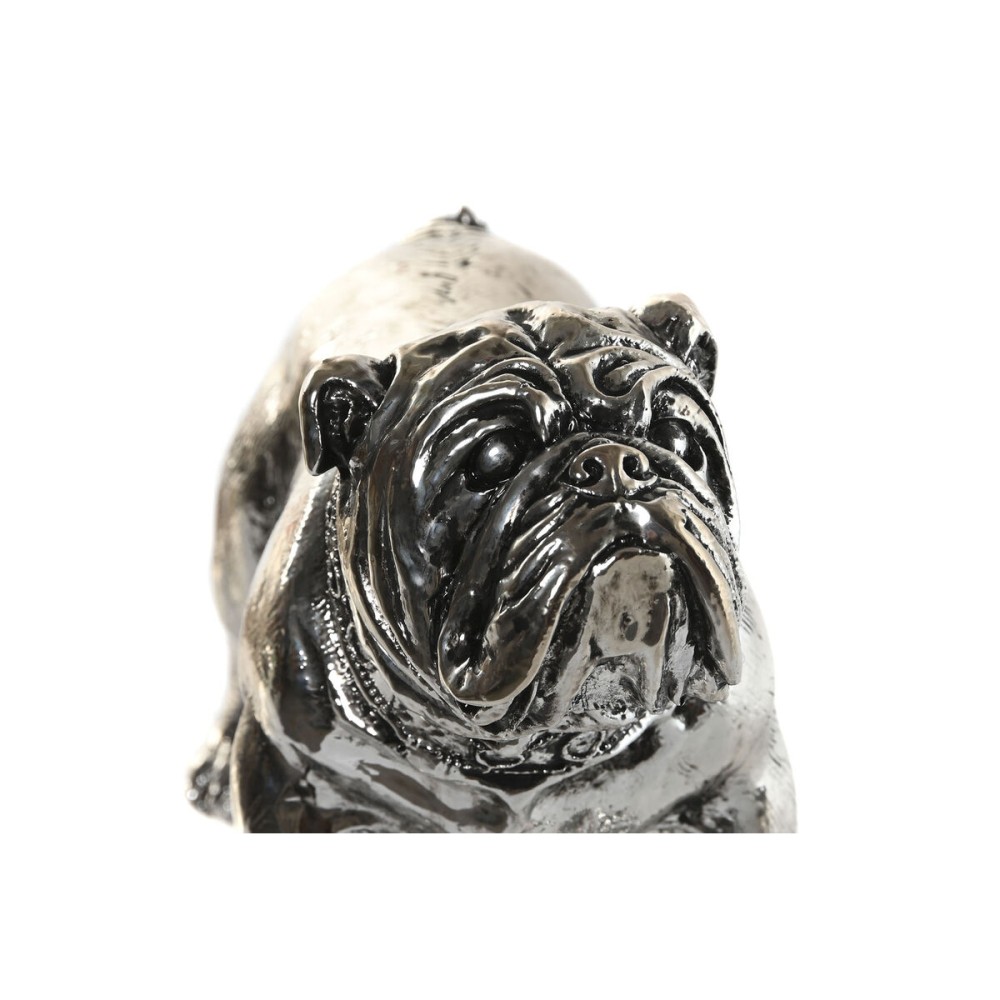 Deko-Figur Home ESPRIT Silberfarben Hund Loft 28,5 x 11 x 16 cm