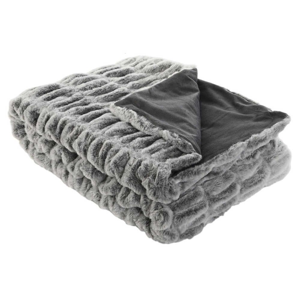 Couverture Home ESPRIT Gris 130 x 170 x 2 cm