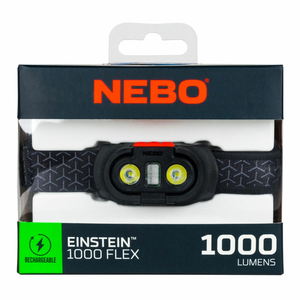 LED Head Torch Nebo Einstein™ 1000 Flex 1000 Lm