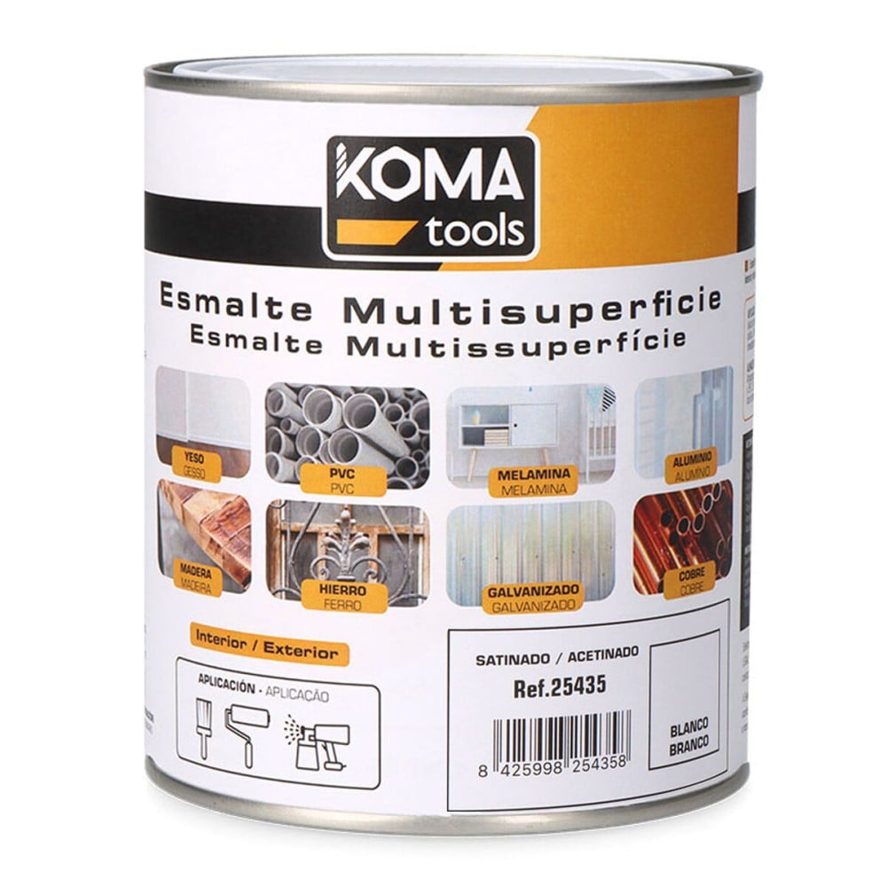 Acryl-Emaille Koma Tools Weiß Satin 750 ml