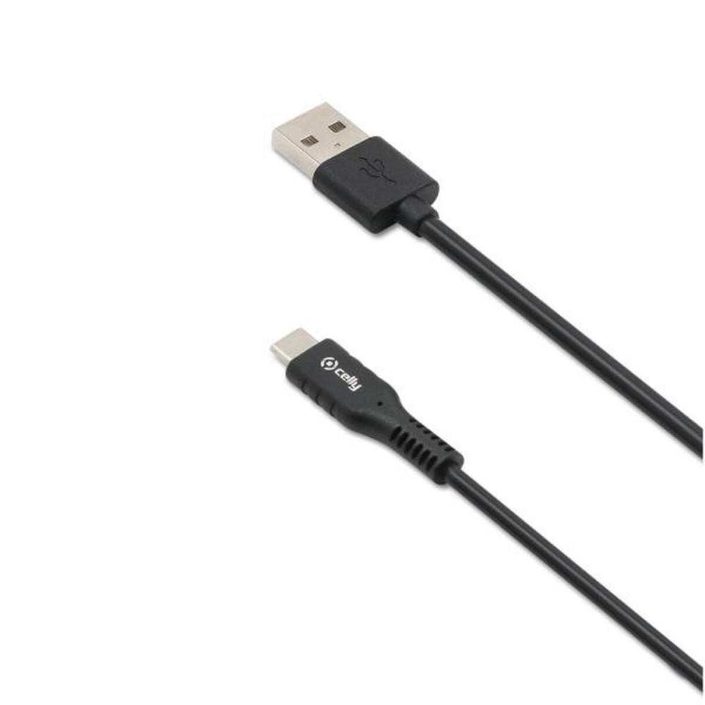 USB-C-Kabel auf USB Celly USB-C3MBK Schwarz 3 m