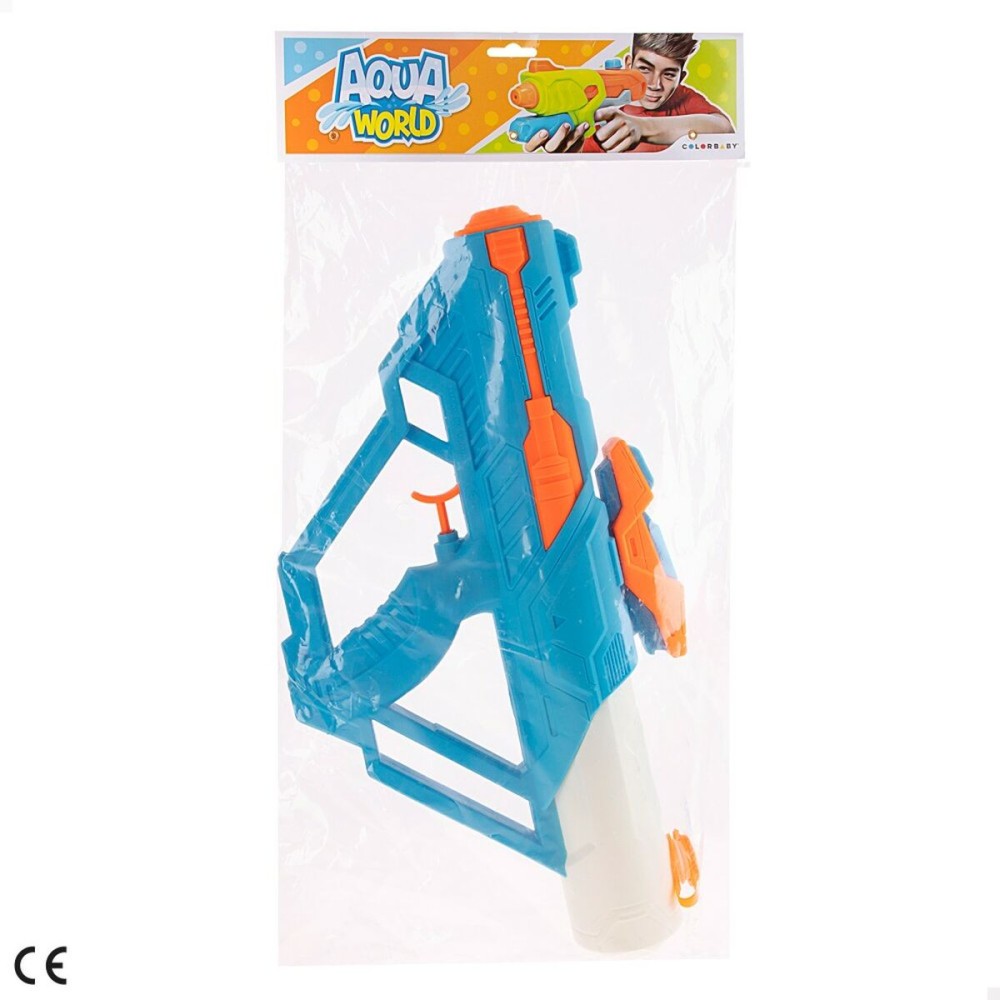 Pistolet à Eau Colorbaby 38 x 20 x 6,5 cm (12 Unités) Bleu Orange