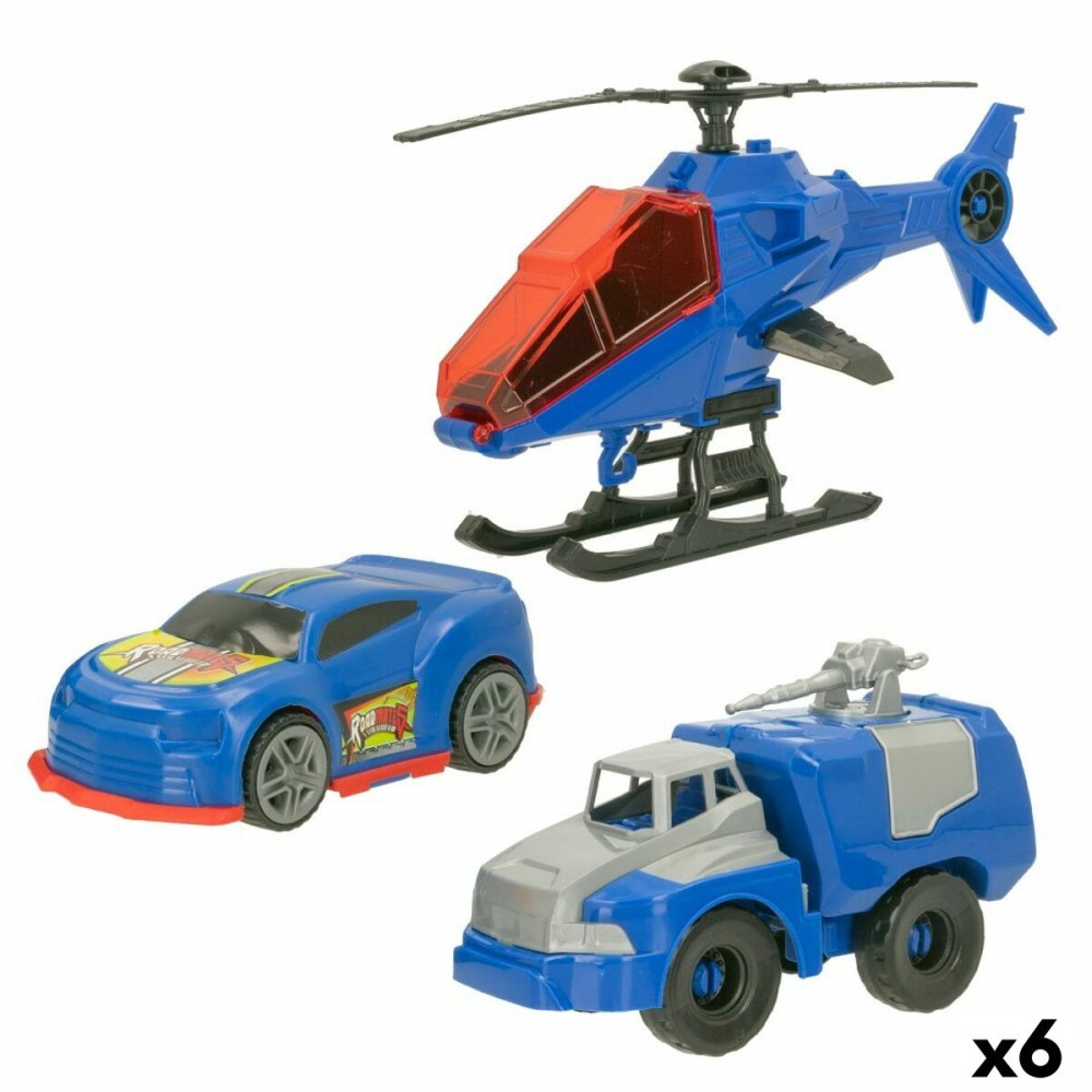 Fahrzeuge-Set Colorbaby 20 x 12 x 8,5 cm 6 Stück 3 Stücke Polizei