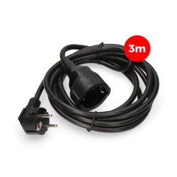 Extension Lead EDM 23212 Black 3 m