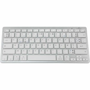 Bluetooth-Tastatur Bluestork KB-MINI-PC-MAC/FR Azerty Französisch Weiß