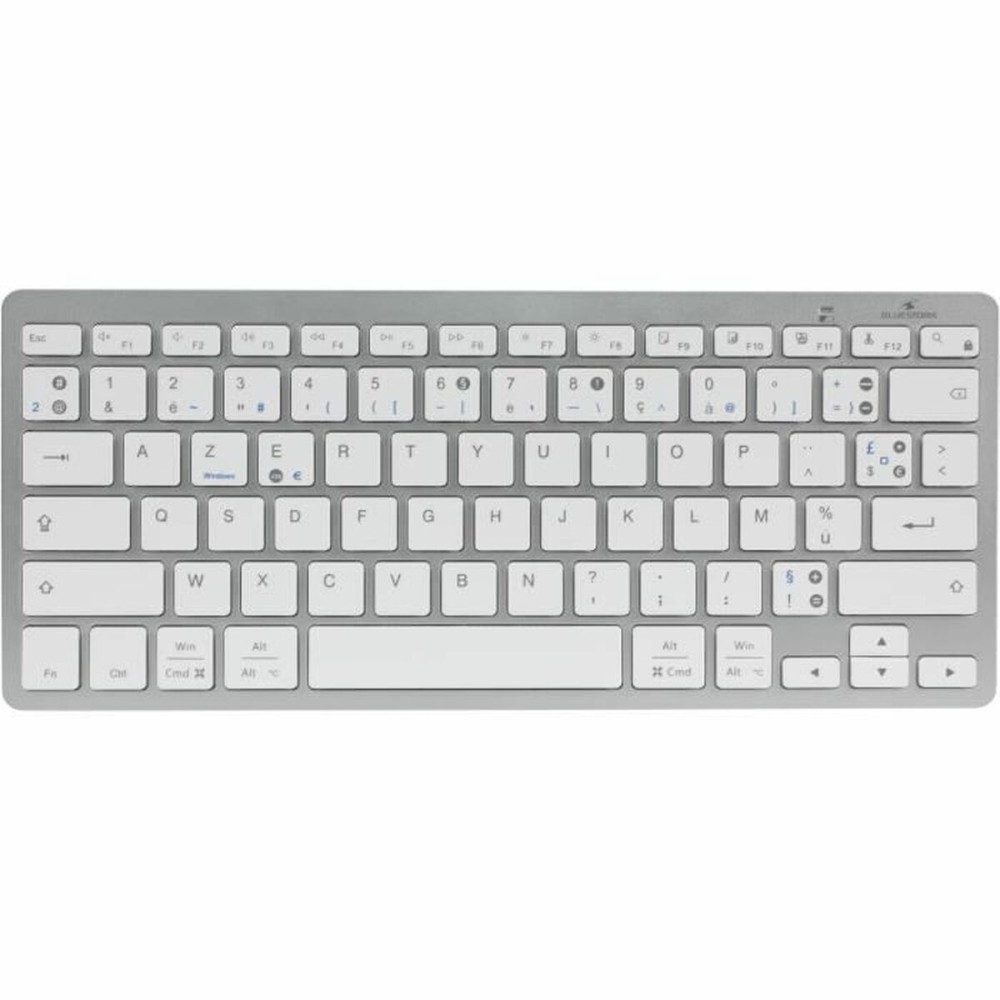 Bluetooth-Tastatur Bluestork KB-MINI-PC-MAC/FR Azerty Französisch Weiß