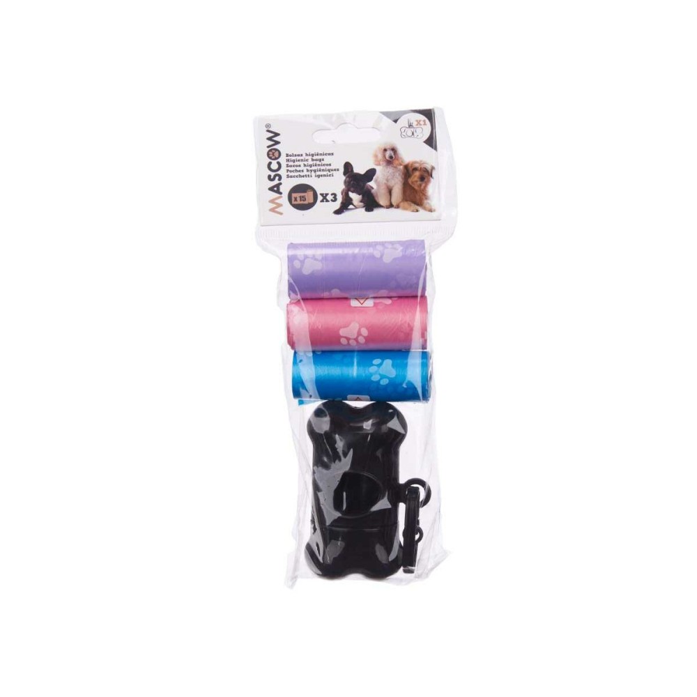 Distributeur de Sacs pour Animaux Domestiques Plastique Lot (12 Unités)