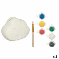 Paint Your Own Money Box Pincello BS2661 White 12,3 x 9,4 x 9 cm Clouds (12 Units)