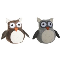 Door stop Home ESPRIT Sand 25 x 12 x 20 cm Owl (2 Units)