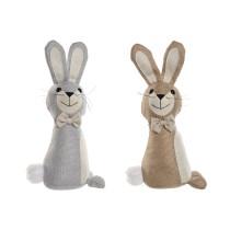 Support de porte Home ESPRIT Sable 20 x 10 x 35 cm Lapin (2 Unités)