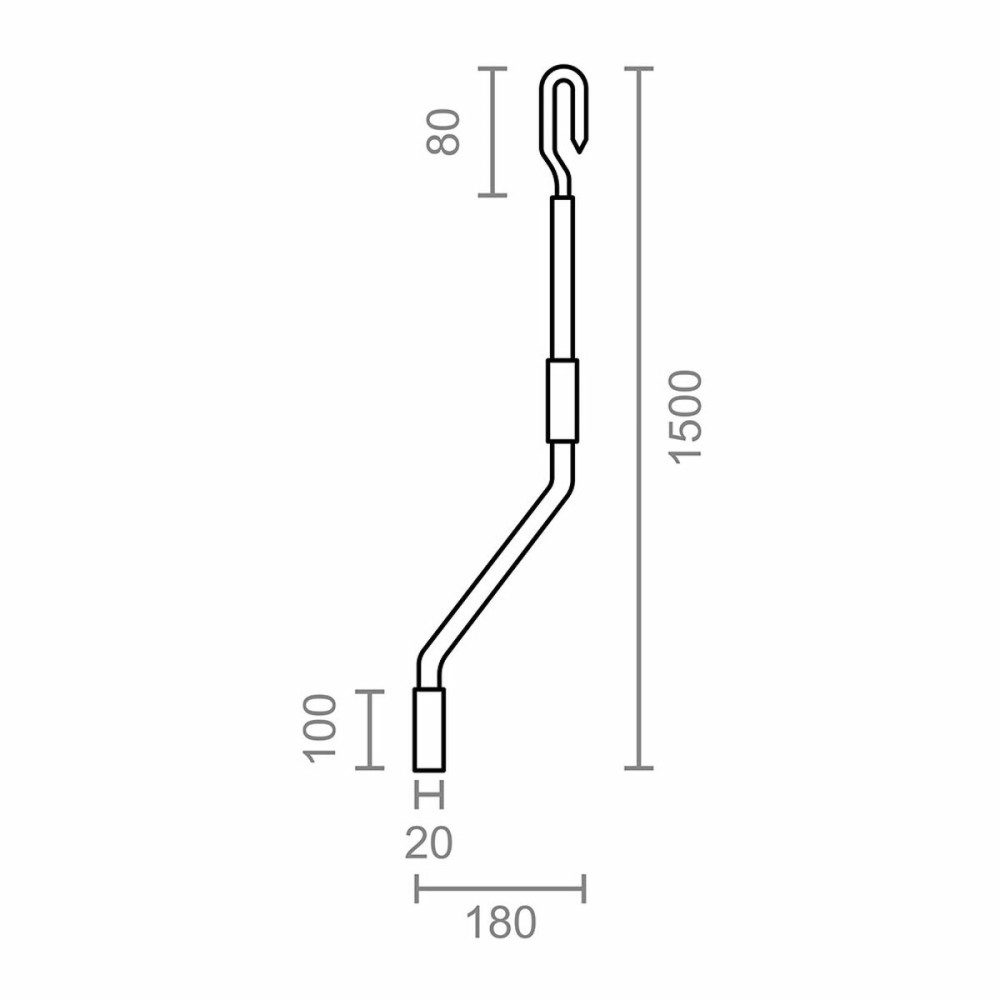 Awning crank handle Micel TLD06 White 150 cm