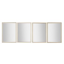 Wall mirror Home ESPRIT White Brown Beige Grey 66 x 2 x 92 cm 70 x 2 x 97 cm (4 Units)