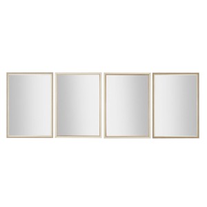 Wall mirror Home ESPRIT White Brown Beige Grey 66 x 2 x 92 cm 70 x 2 x 97 cm (4 Units)