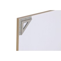 Wall mirror Home ESPRIT White Brown Beige Grey 66 x 2 x 92 cm (4 Units)