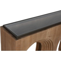 Console Home ESPRIT Verre Sapin 122 x 30 x 80 cm