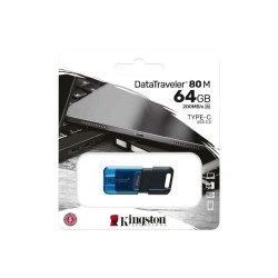 Clé USB Kingston 80 64 GB Bleu Noir/Bleu