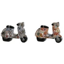 Deko-Figur Home ESPRIT Bunt Mediterraner scooter 14 x 8 x 11 cm (2 Stück)