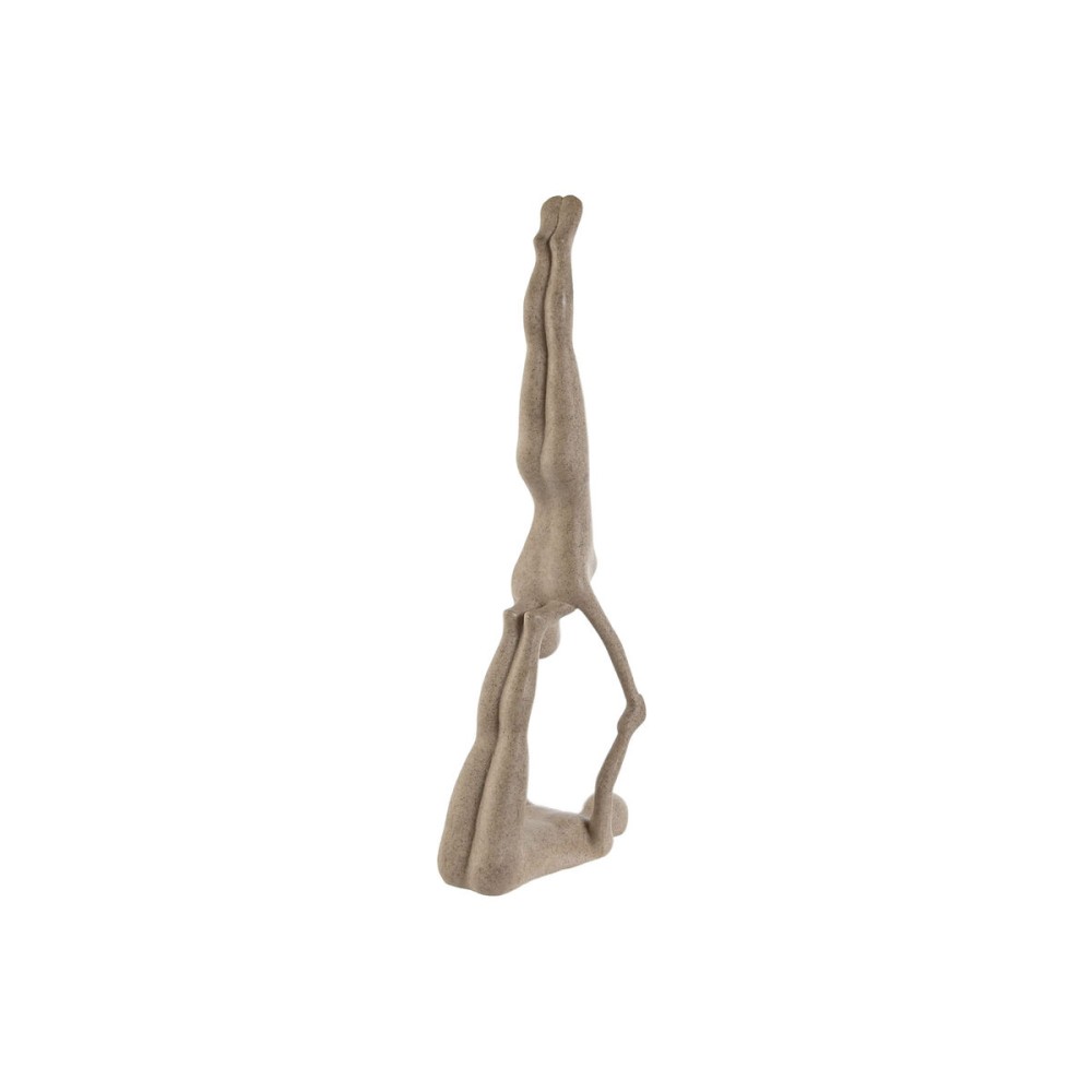 Decorative Figure Home ESPRIT Beige Yoga 29,5 x 8 x 28 cm