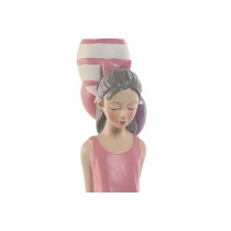 Deko-Figur Home ESPRIT Rosa Violett chica 7 x 11 x 27 cm