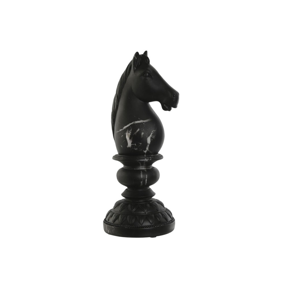 Deko-Figur Home ESPRIT Schwarz Pferd 13 x 13 x 33 cm