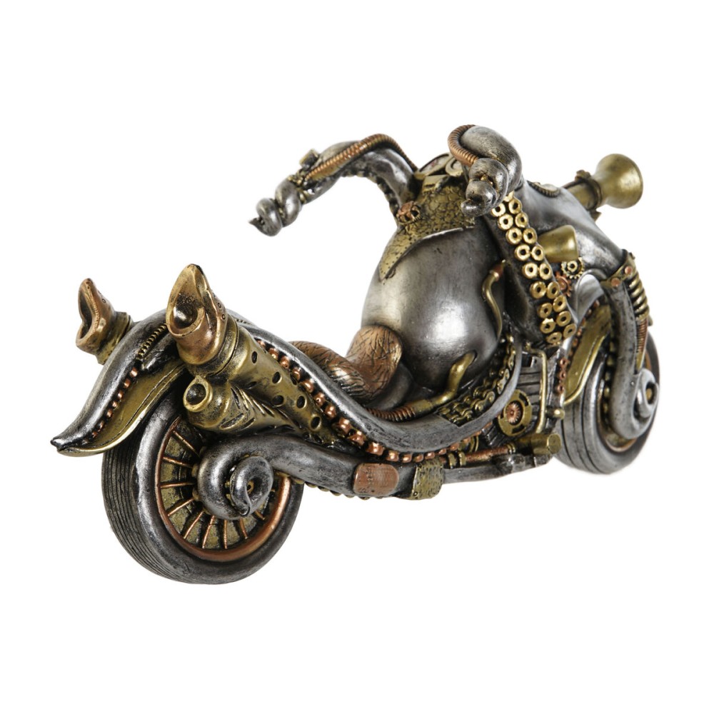 Deko-Figur Home ESPRIT Grau Bunt Motorrad 30 x 11 x 14 cm