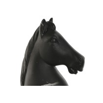 Deko-Figur Home ESPRIT Schwarz Pferd 13 x 13 x 33 cm