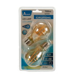 LED-Lampe Grundig 8 W 2300 K E27 Bernstein 700 lm (10 Stück) (6 x 10 x 6 cm)