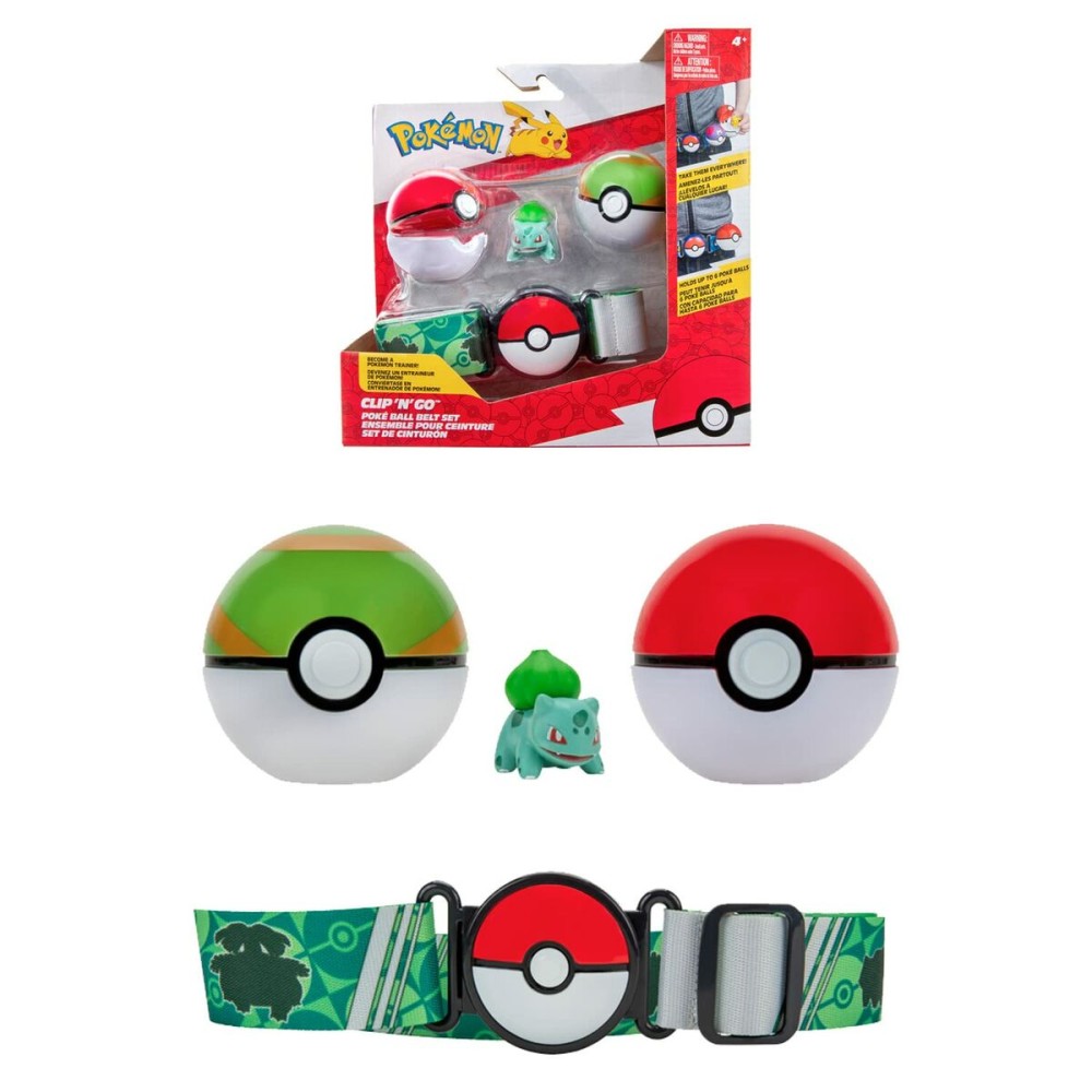 Action Figure Pokémon Clip belt 'N' Go - Bulbasaur 5 cm