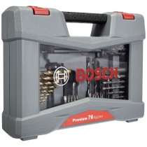 Ensemble de forets BOSCH 2608P00234 76 Pièces Acier inoxydable Housse de transport