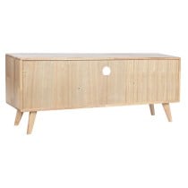 Meubles de télévision Home ESPRIT Naturel Métal Bois d'hévéa 120 x 30 x 48 cm