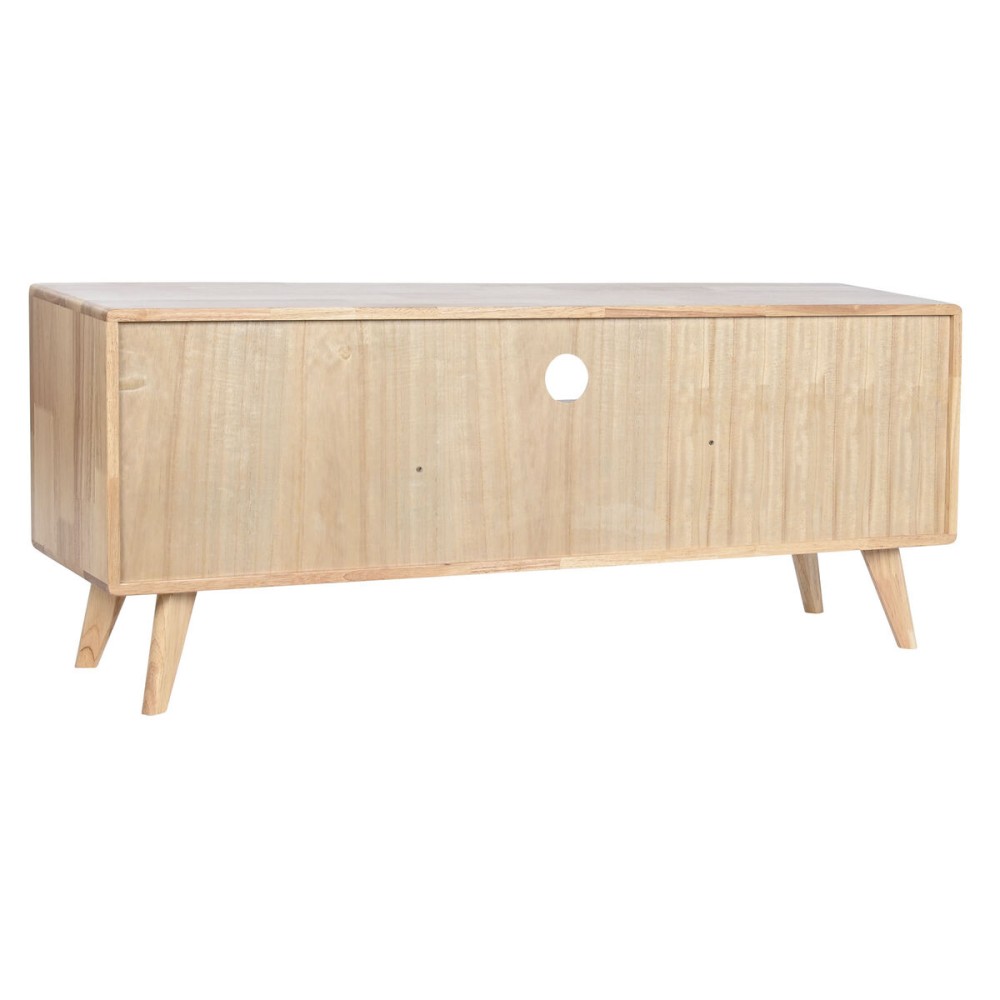 TV furniture Home ESPRIT Natural Metal Rubber wood 120 x 30 x 48 cm