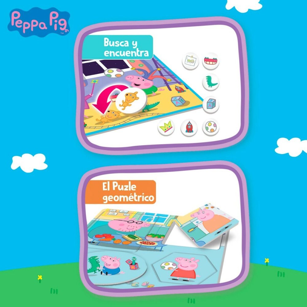 Lernspiel Peppa Pig Edu Games Collection 24,5 x 0,2 x 24,5 cm (6 Stück) 10 in 1