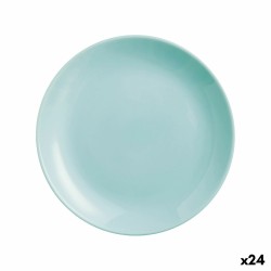 Assiette à dessert Luminarc Diwali Turquoise verre (19 cm) (24 Unités)