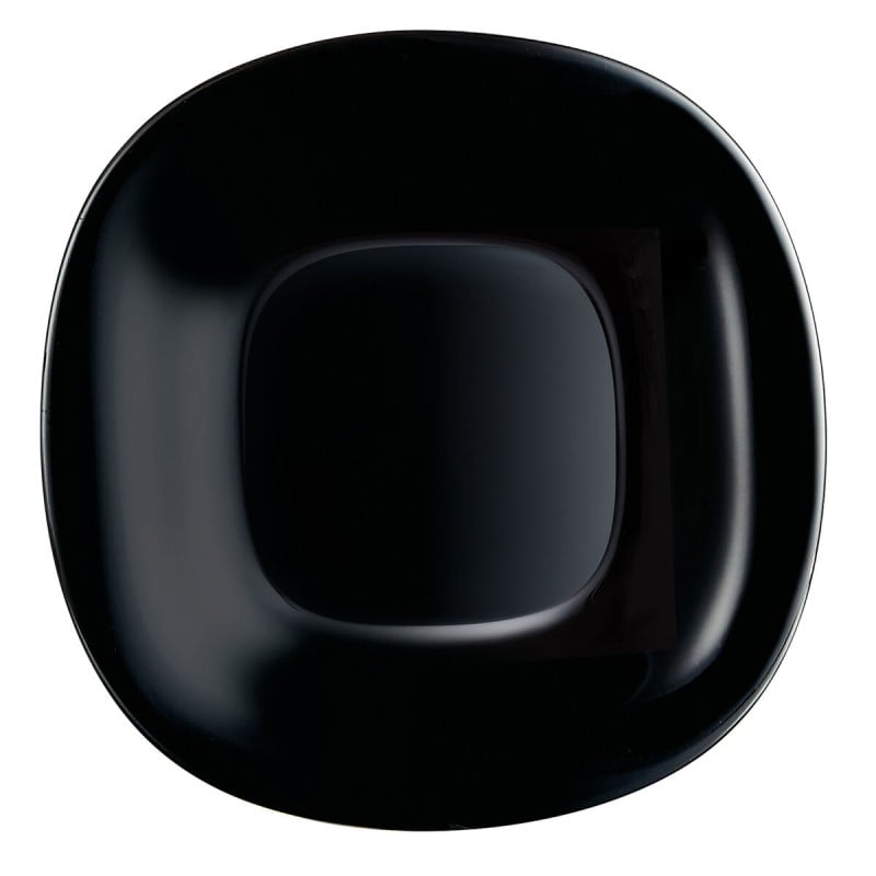 Dessert dish Luminarc Carine Black Glass (19 cm) (24 Units)