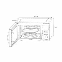 Micro-ondes avec Gril Continental Edison 900 w 25 L Argenté 900 W 25 L