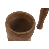 Mortar and pestle Home ESPRIT Acacia 12 x 12 x 10,5 cm