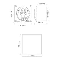 Badezimmer-Extraktor EDM 08413 11 W Ø 10 cm