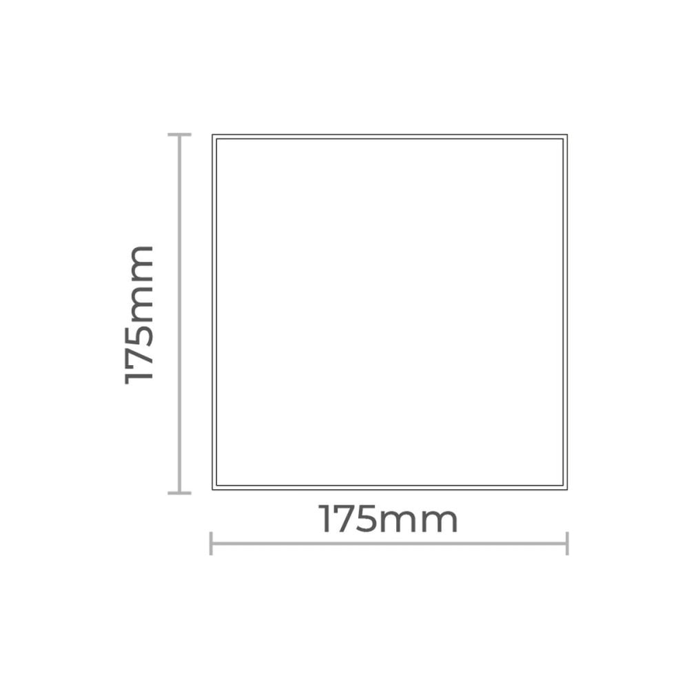 Abdeckung für Luftabsaugung EDM 08416 08413 17,5 x 17,5 cm