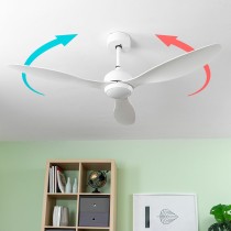 Ventilateur de Plafond avec Lumière LED et 3 Pales ABS Flaled InnovaGoods Blanc 36 W 52" Ø132 cm