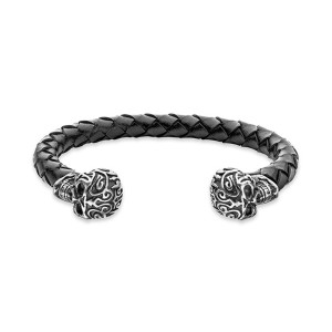 Bracelet Homme Police Cuir 19 cm