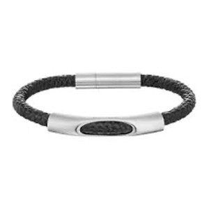 Bracelet Homme Police Cuir 19 cm